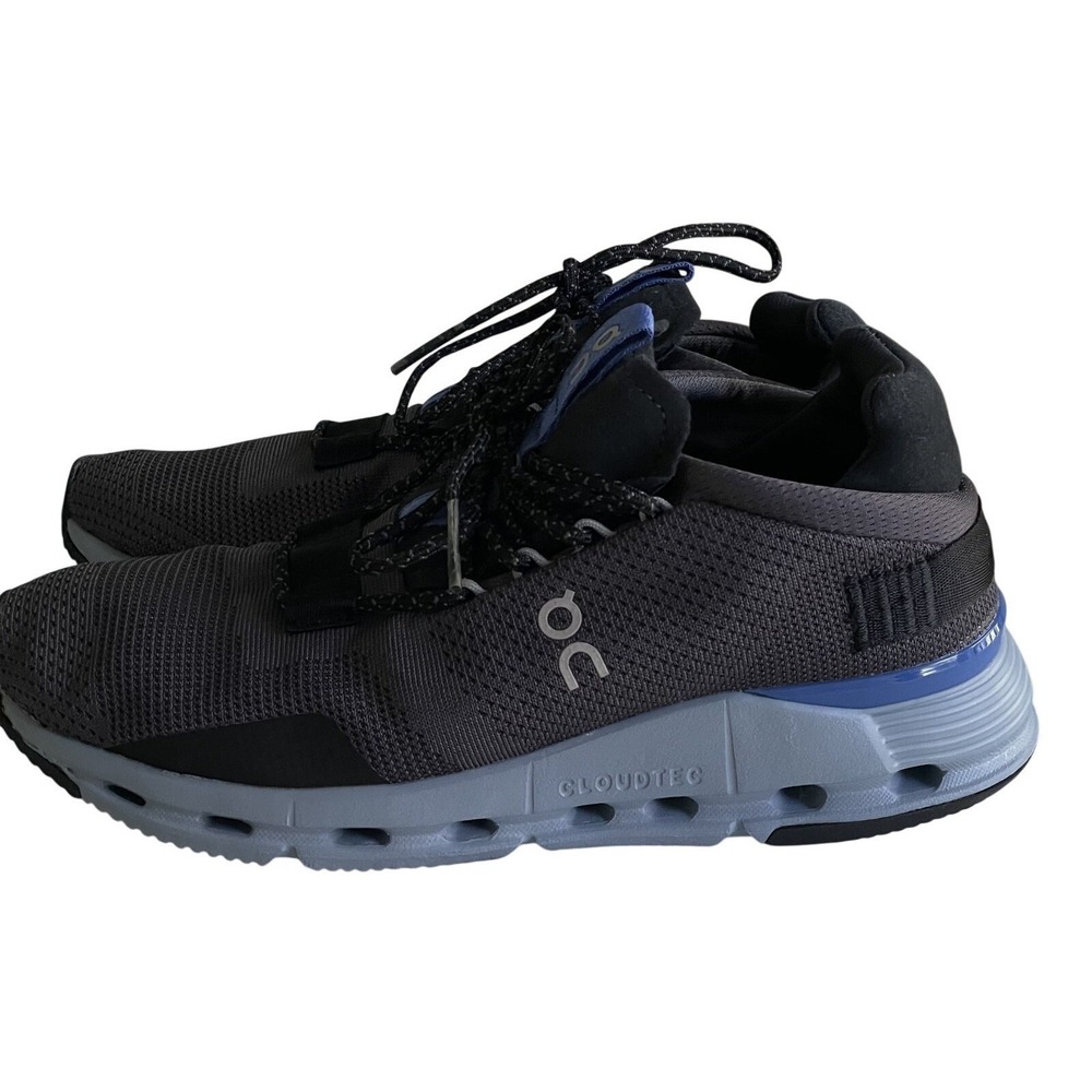 On Cloudnova Eclipse Chambray Women's 8 Black Blue Sneakers Shoes